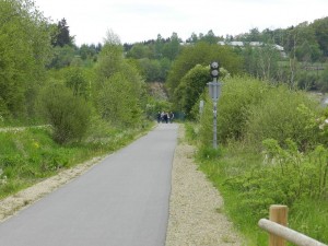 De Vennbahn, een oude spoorweg, is omgevormd tot een schitterende wandelweg die ook geschikt is voor senioren.  