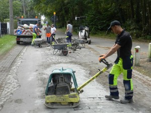 Vlugger dan algemeen verwacht gingen de herstellingswerken aan de Antwerpsebaan op de Zandvlietse Hoek van start