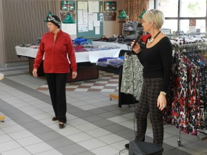 Sommige bewoners traden op als volleerde mannequins