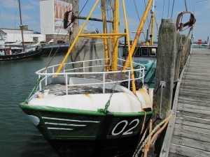 De 02 Nancy, de boot van de gebroeders Schroeyers, waarmee ze jarenlang op garnalen visten 