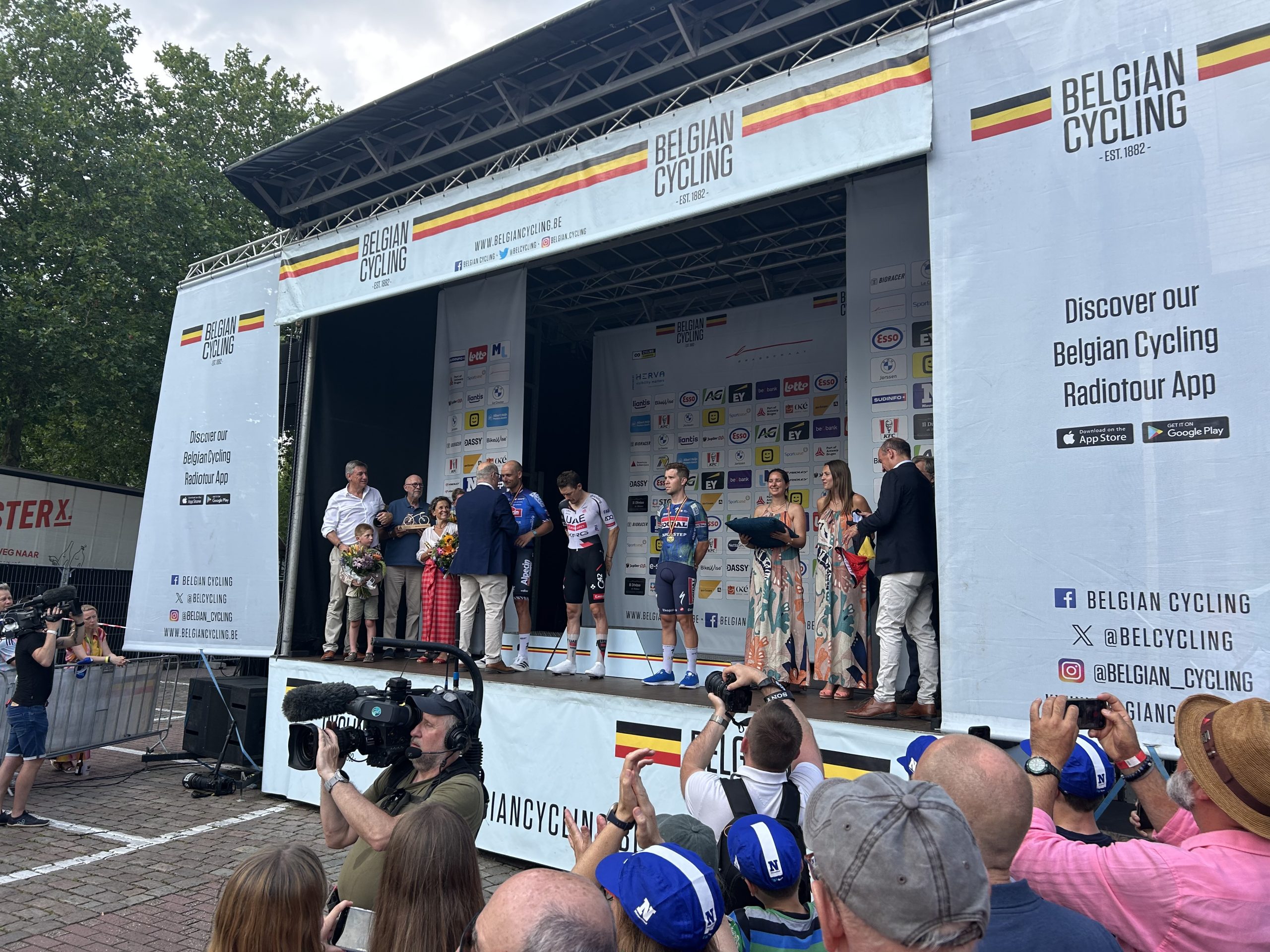De parkgemeente Brasschaat genoot van een Belgisch kampioenschap wielrennen